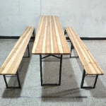 Festzeltgarnitur breit: 220x70cm Biertisch und 2x Bierbank - Geräteverleih Villingen - Maschinen und Geräte günstig mieten